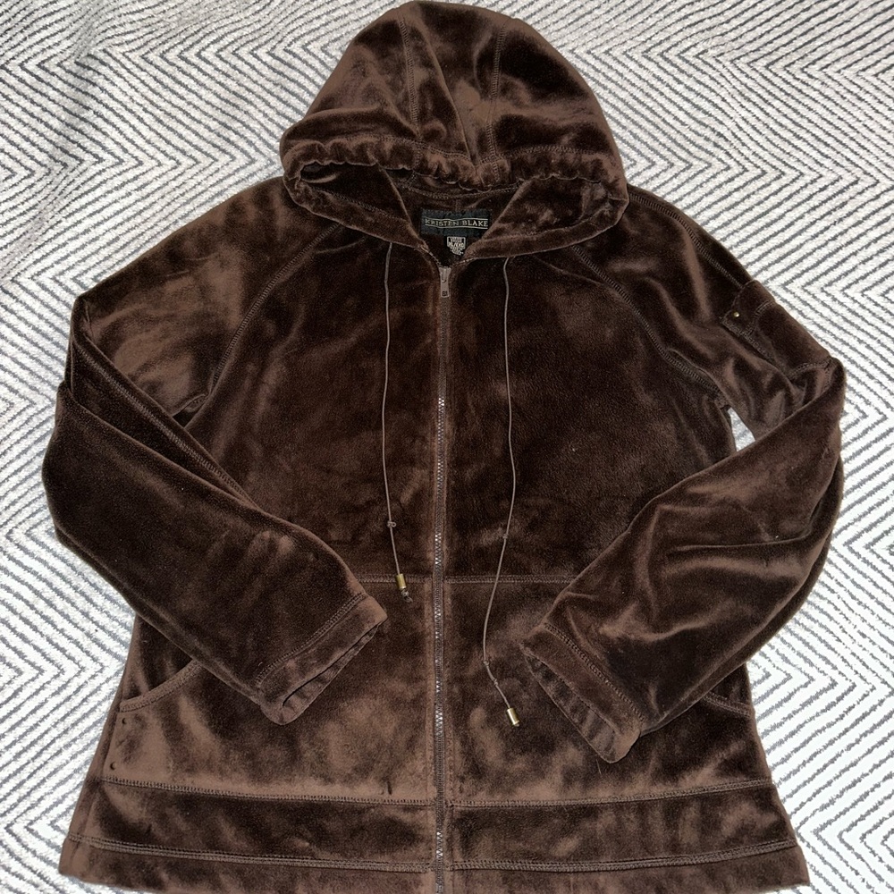 Kristen Blake Chocolate Teddy Jacket - Picture 1 of 3
